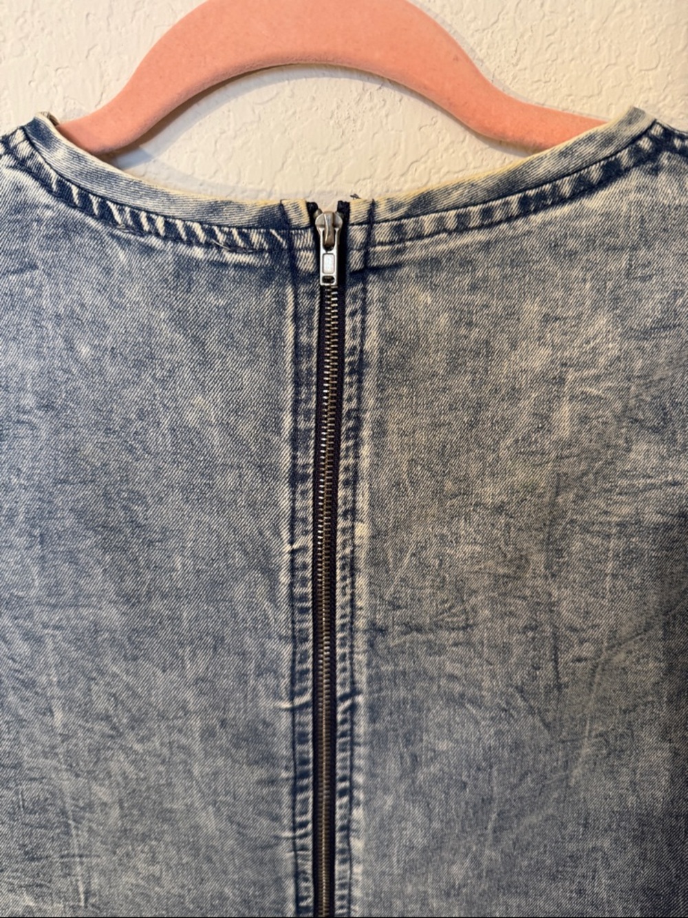 Timing Washed Blue Denim-Style Top - Picture 4 of 4